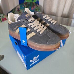 Men's Adidas Gazelle Bold 7 Grey/Beige